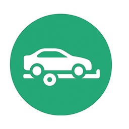 Non-running vehicle hauling icon